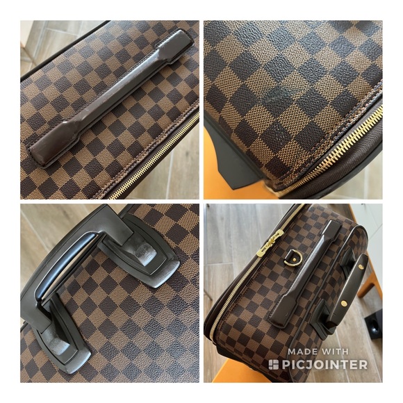 *SOLD* Louis Vuitton Pegase 55 Carry On Suitcase Brown Damier Ébène - Picture 13 of 17